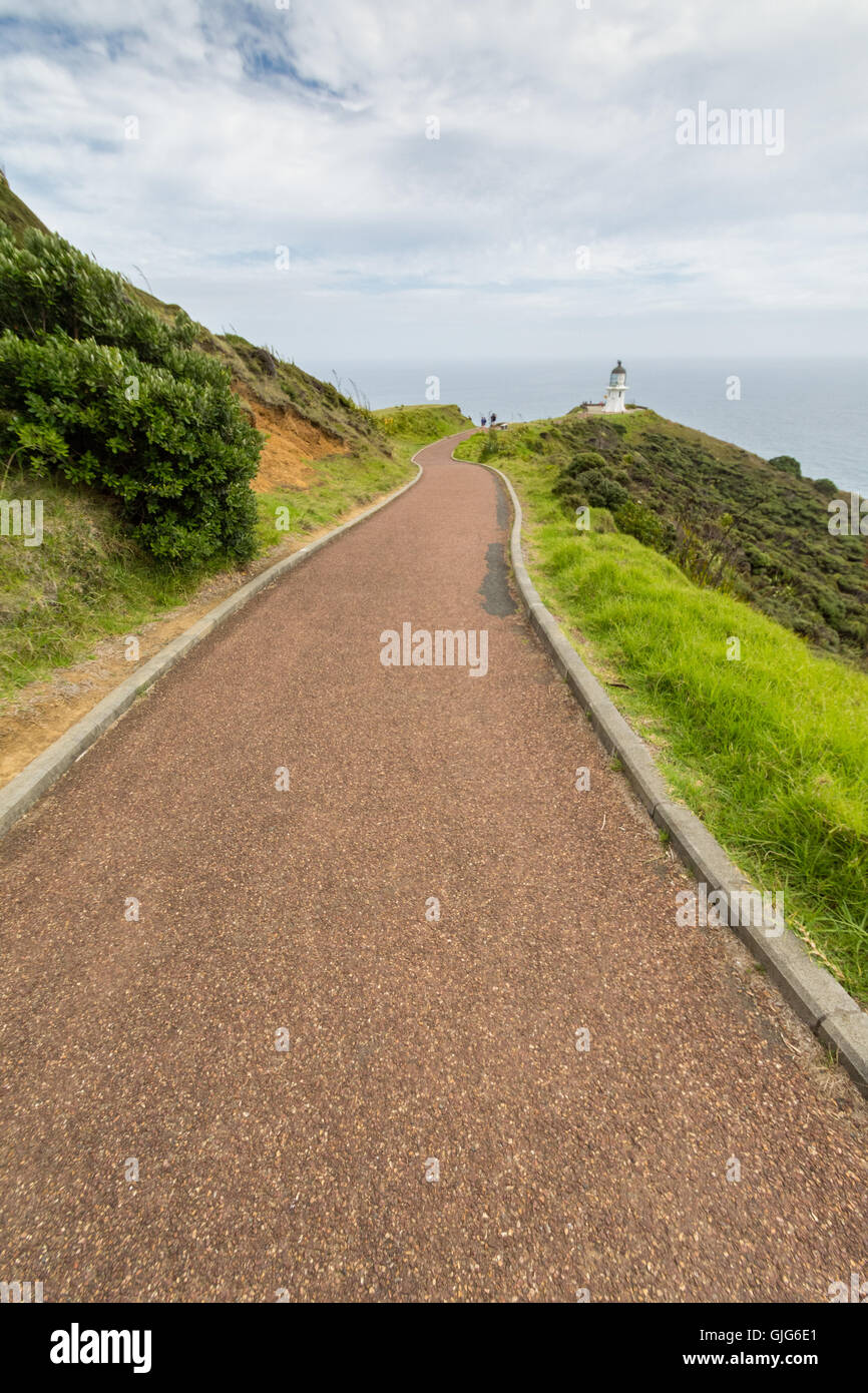 Cape Reinga Lighthouse, Nuova Zelanda Isola del nord 2016 Foto Stock