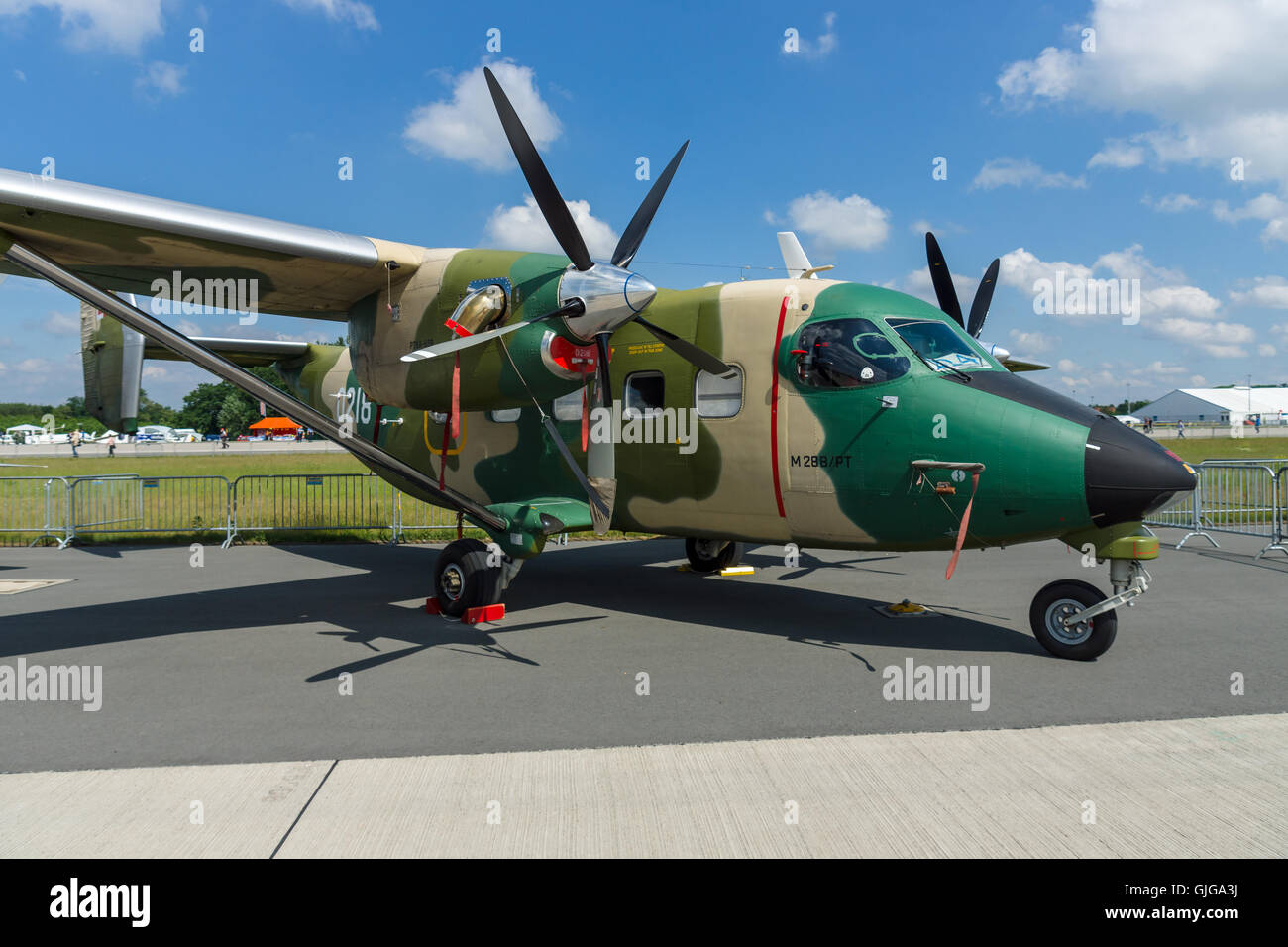 Un breve decollo ed atterraggio (STOL) aerei PZL M28B/PT Skytruck. Polish Air Force. Foto Stock