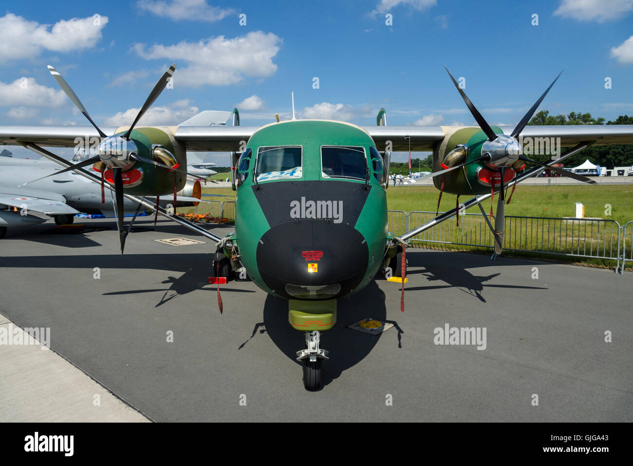 Un breve decollo ed atterraggio (STOL) aerei PZL M28B/PT Skytruck. Polish Air Force. Foto Stock