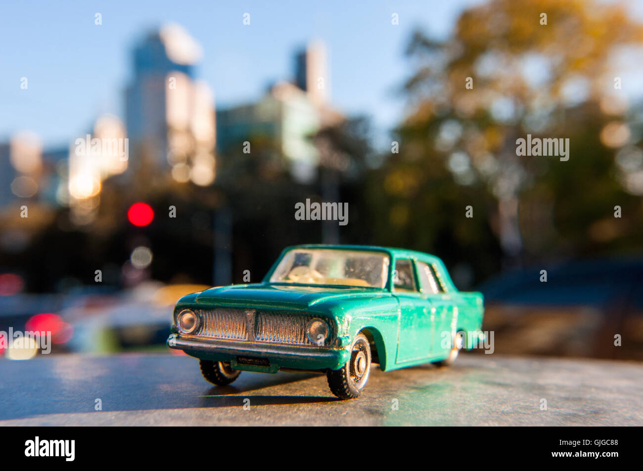 Retrò modello Ford Zephyr auto, Melbourne, Victoria, Australia Foto Stock