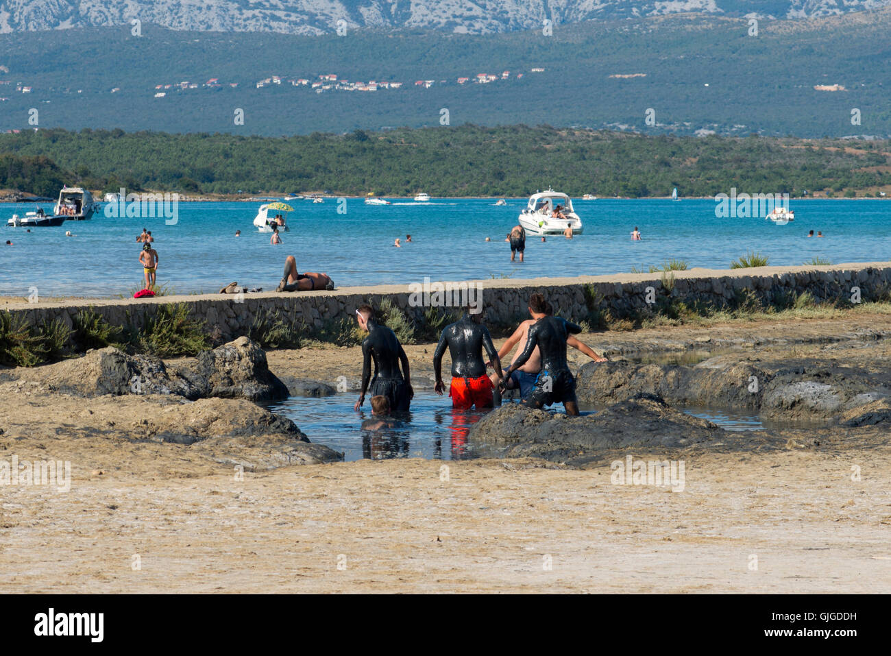 Baia Di Soline Nell Isola Di Krk Croazia Foto Immagine