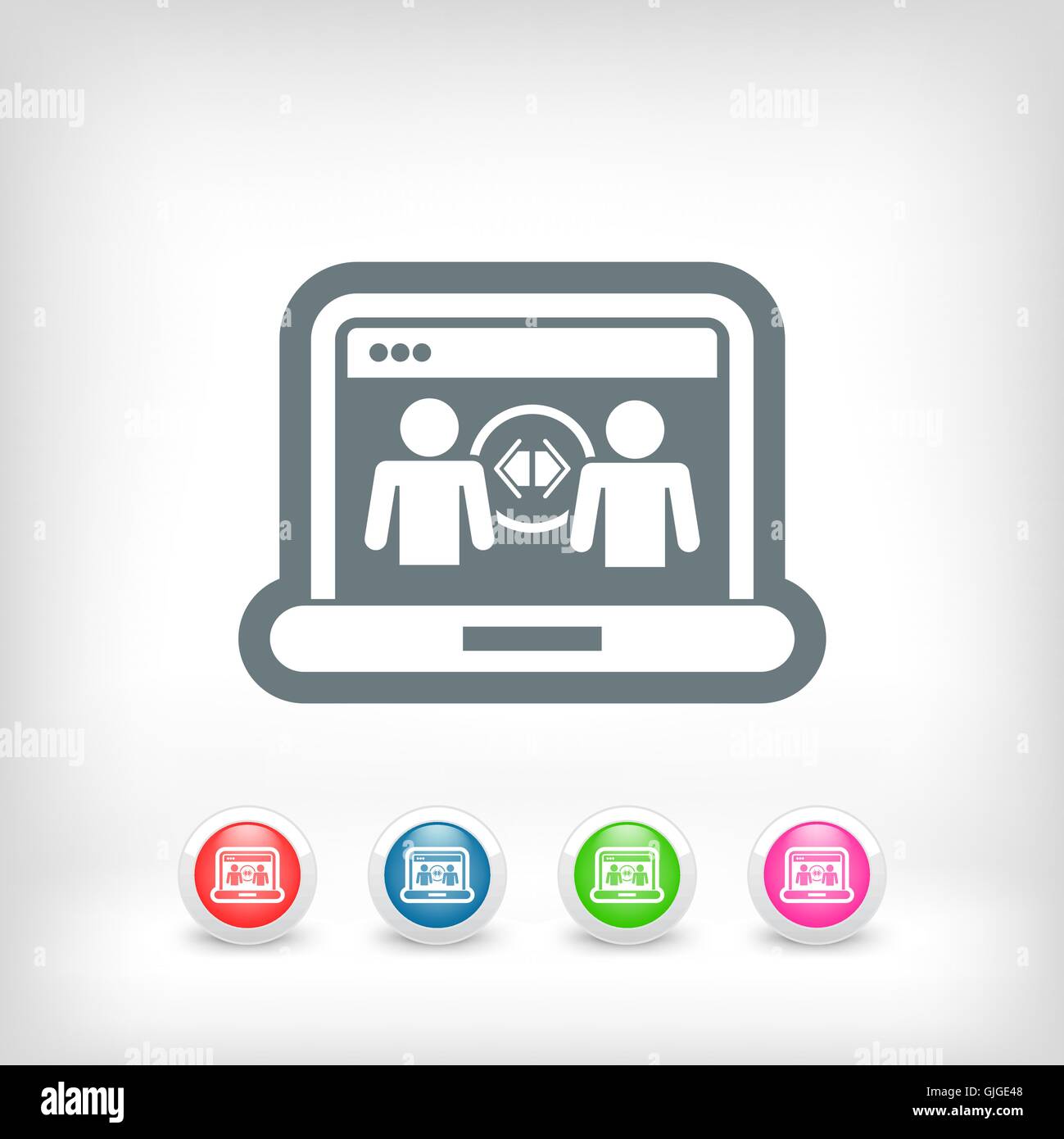 Condivisione web icon Illustrazione Vettoriale