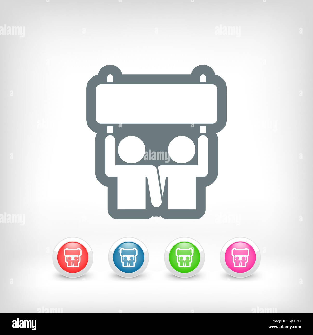 Illustrazione del popolo icona attivismo Illustrazione Vettoriale