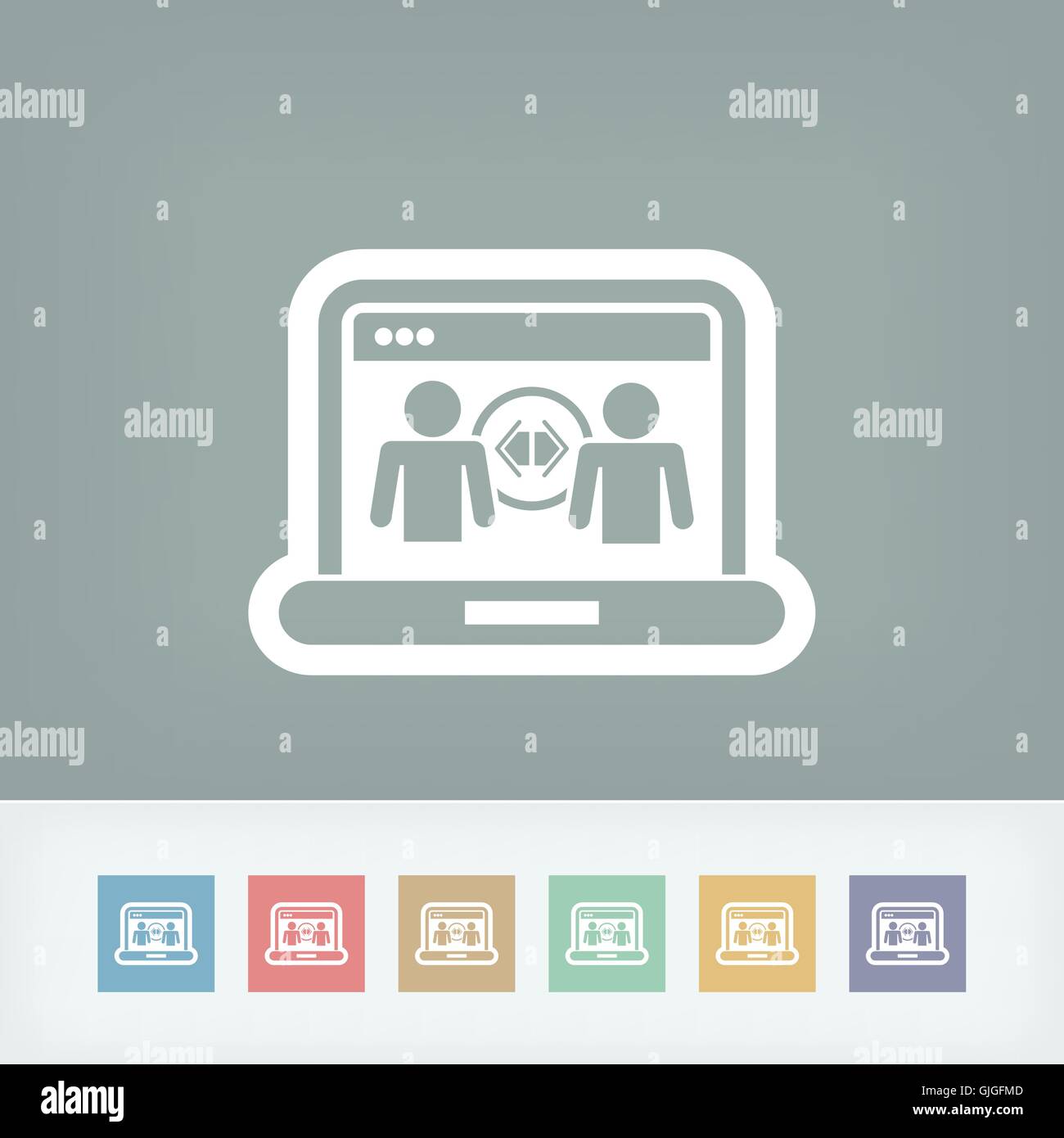 Condivisione web icon Illustrazione Vettoriale