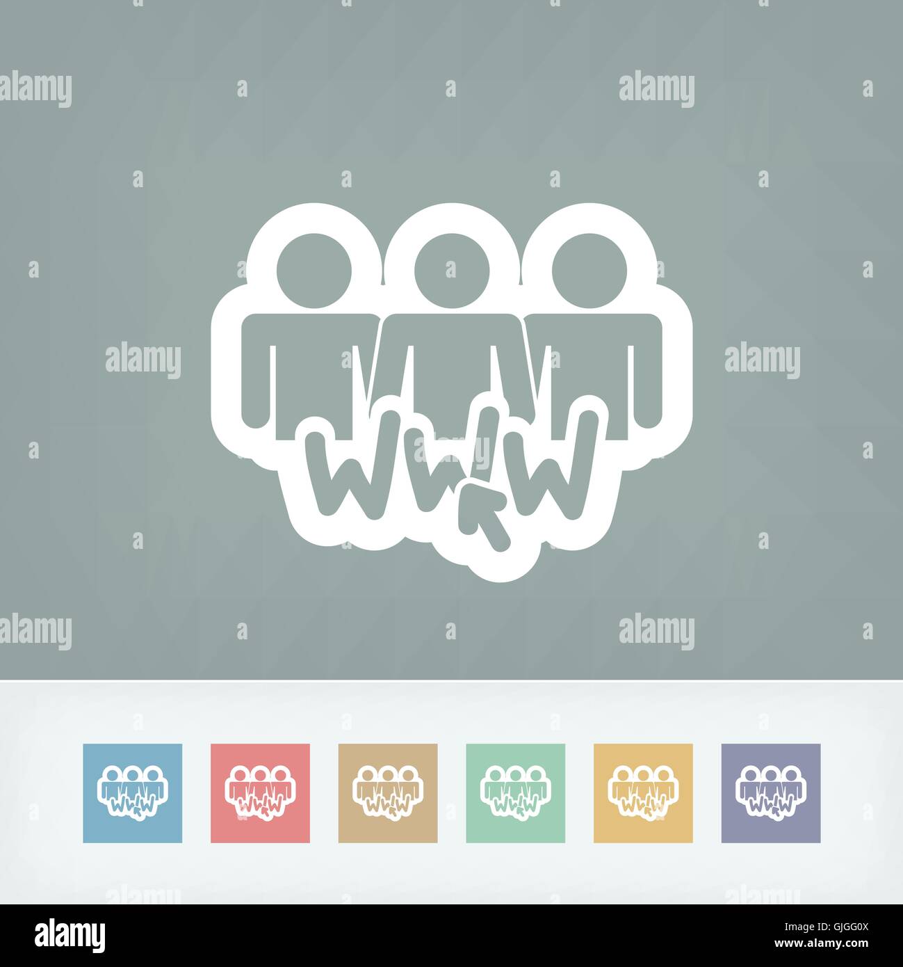 Sociale icona di rete Illustrazione Vettoriale