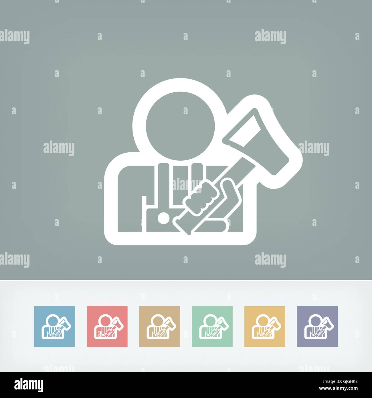 Icona di Hachette Illustrazione Vettoriale