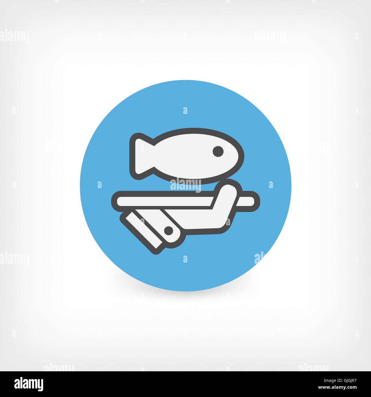 Icona del pesce Illustrazione Vettoriale