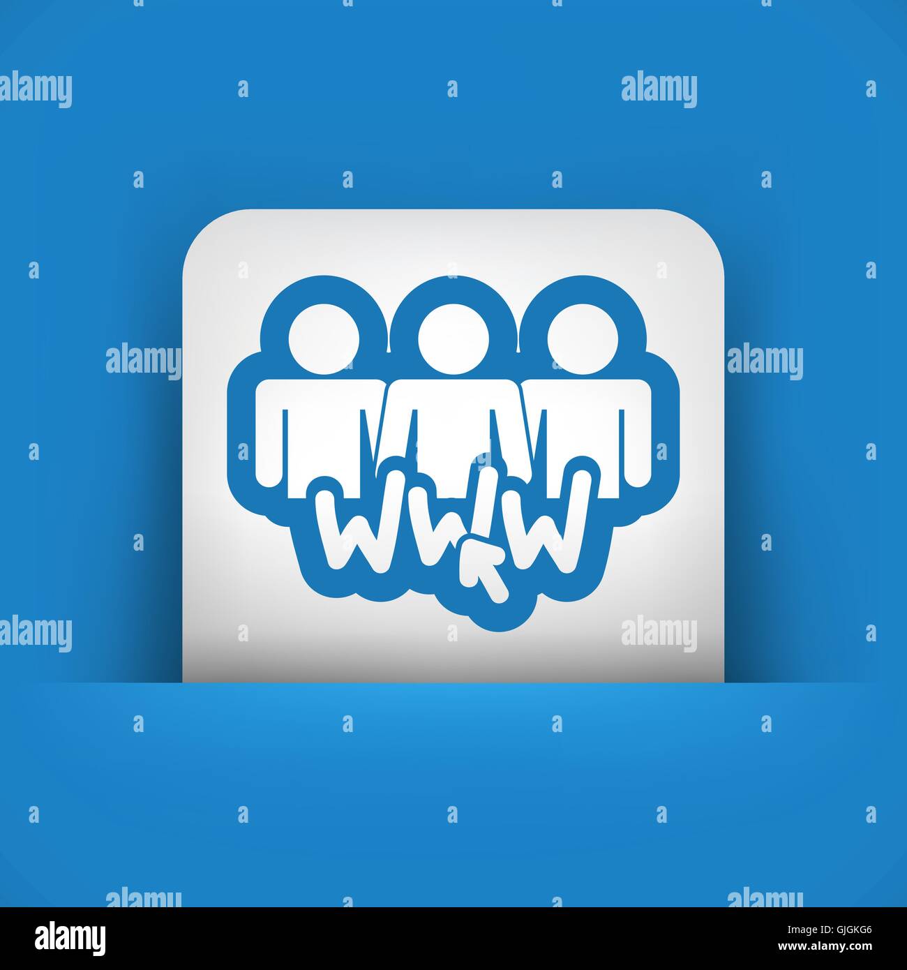 Sociale icona di rete Illustrazione Vettoriale