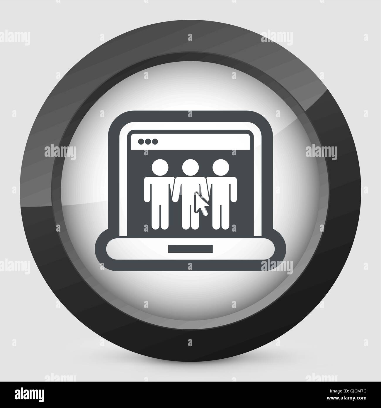 Icona sociale Web Illustrazione Vettoriale