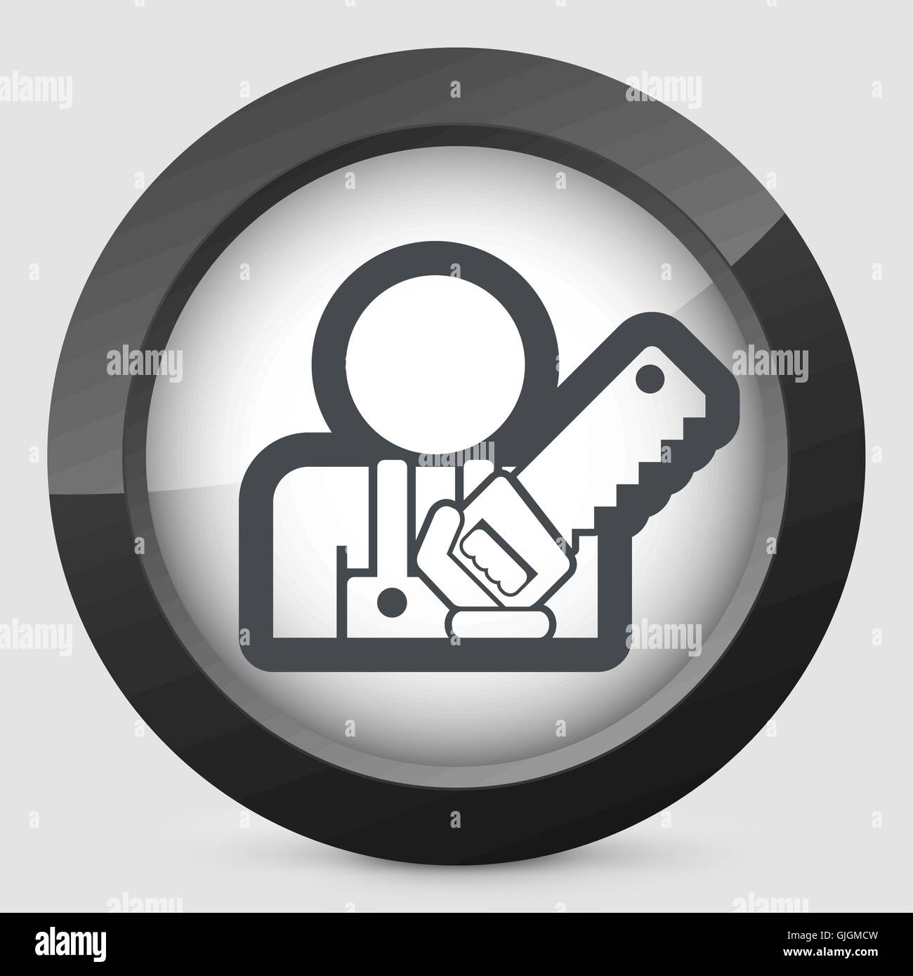 Icona di Woodman Illustrazione Vettoriale