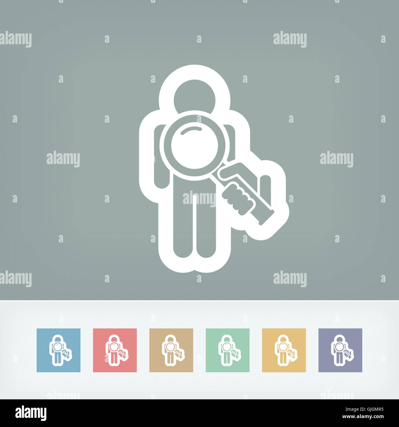 Ricerca di persone Illustrazione Vettoriale