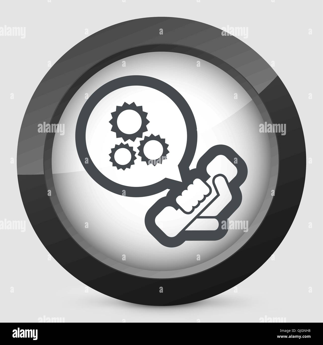 Assistenza tecnica icona Illustrazione Vettoriale
