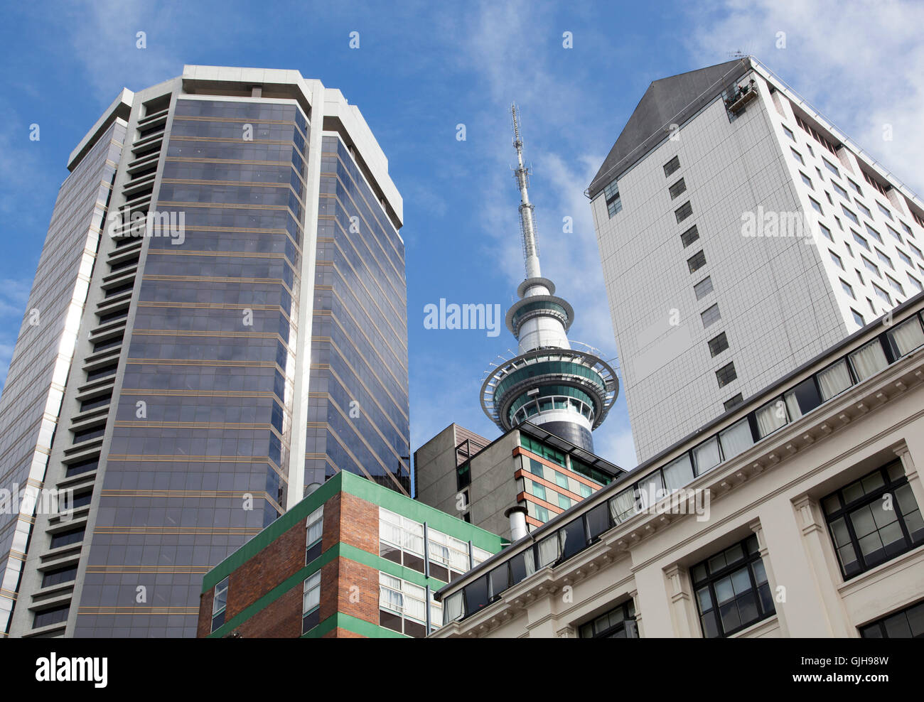 Edifici moderni della città di Auckland (Nuova Zelanda). Foto Stock