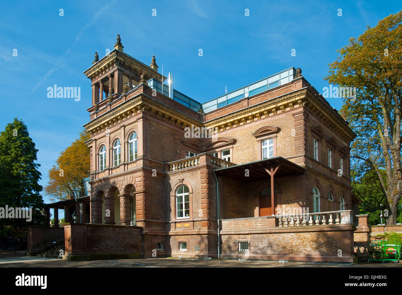 BRD, Deutschland, NRW, Brühl, Stadtteil Kierberg, Kaiserbahnhof. Der sogenannte "Kaiserbahnhof³ in Brühl-Kierberg gilt als eine Foto Stock