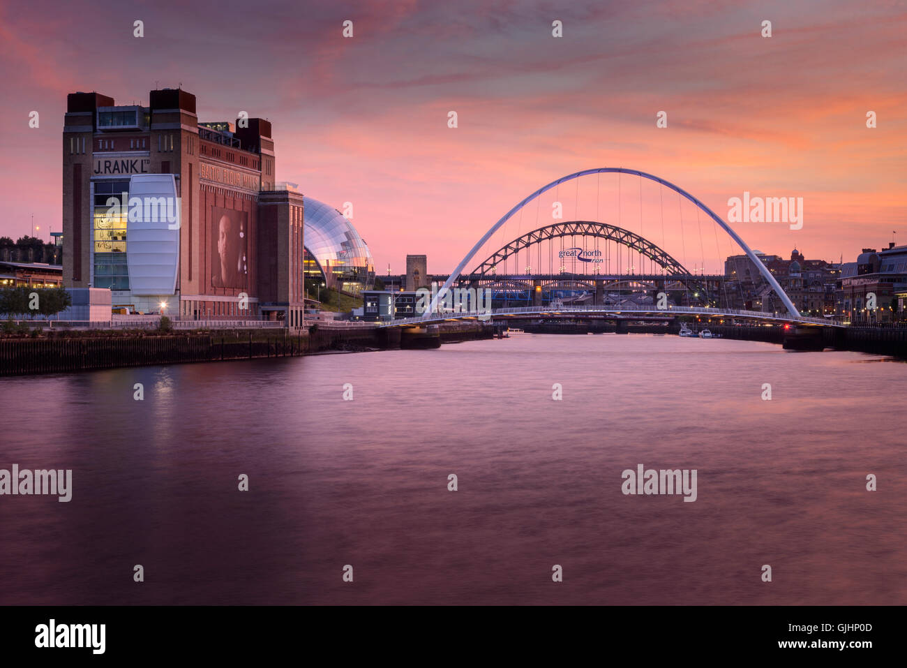Il Quayside Newcastle-Gateshead Foto Stock