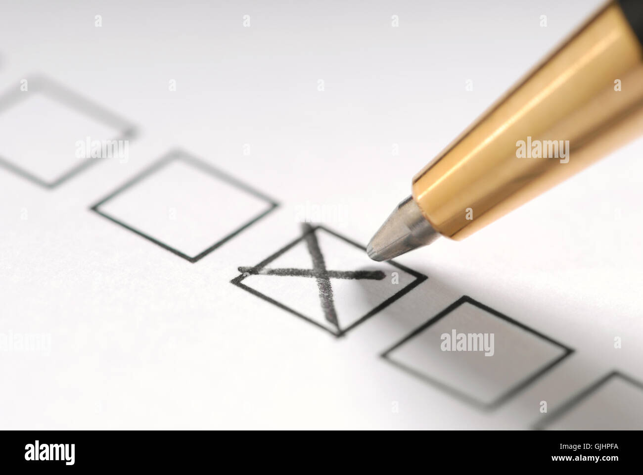 Ordine di office cross Foto Stock