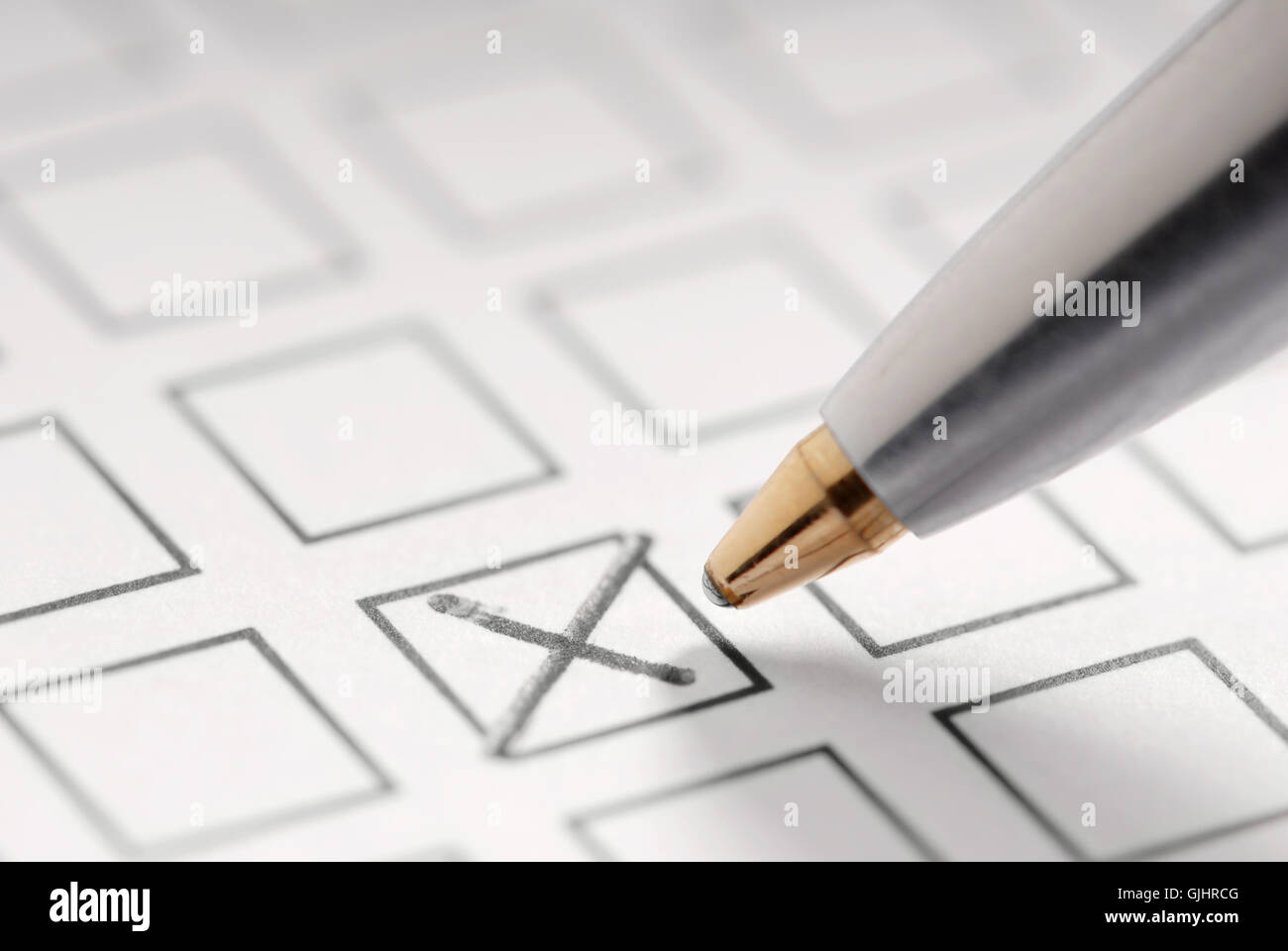 Ordine di office cross Foto Stock