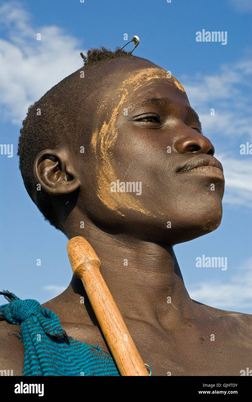 Profilo ritratto in africa Foto Stock