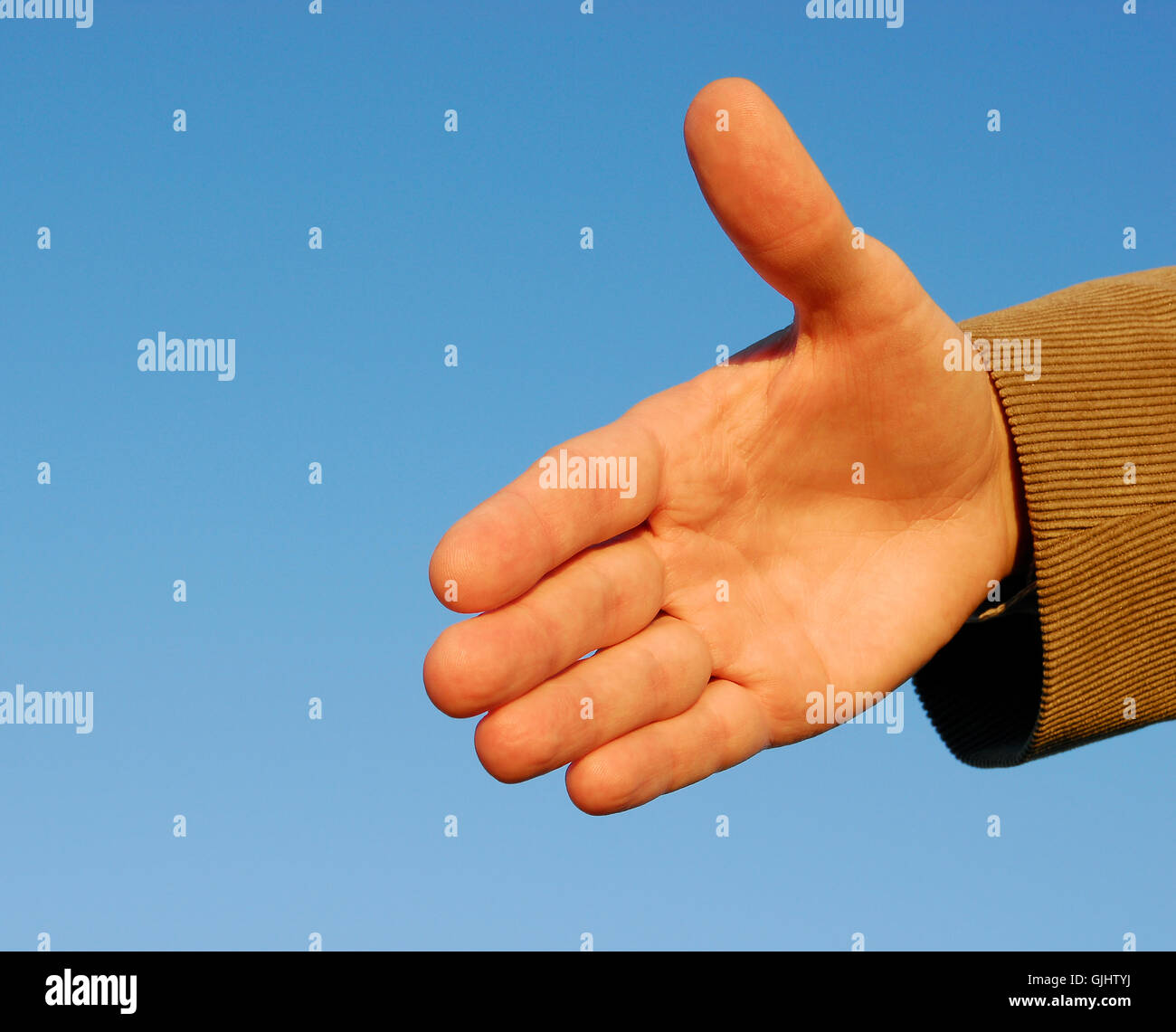Mano uomo d affari imprenditore Foto Stock