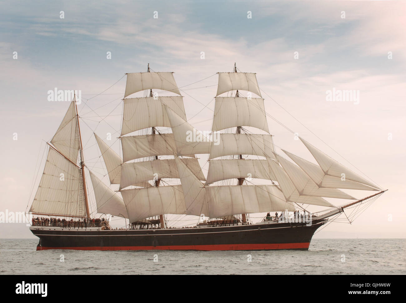 nave a vela Foto Stock