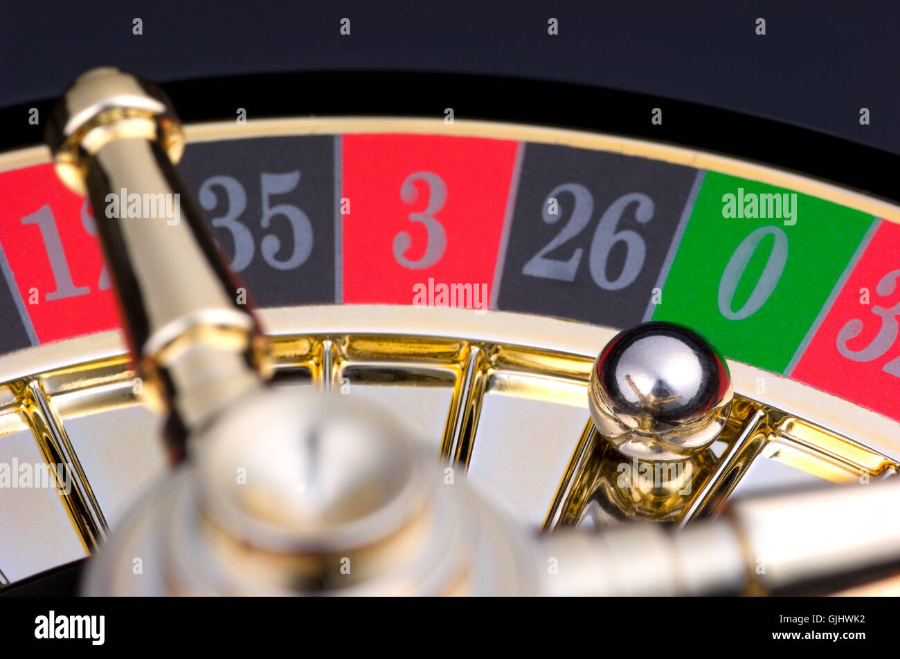 Rischio gioco del casino di fortuna Foto Stock