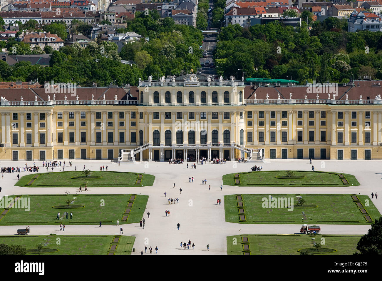 Schloss schoenbrunn in Vienna Foto Stock