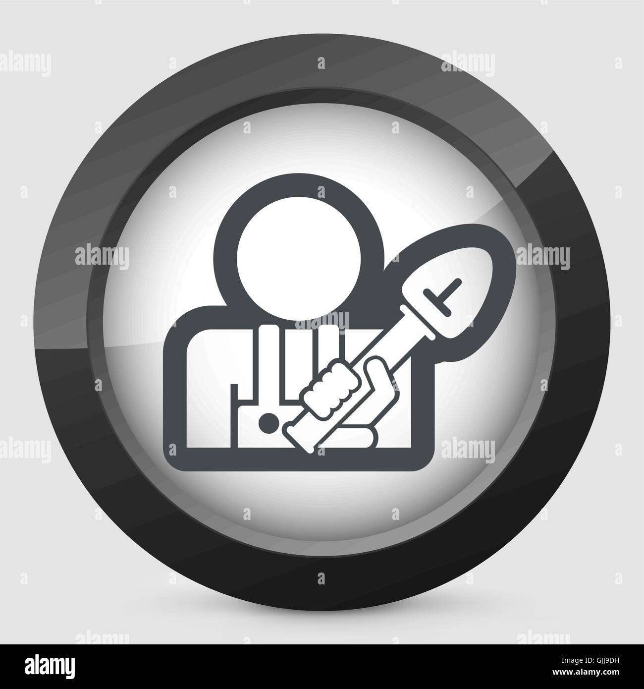 Icona di pala Illustrazione Vettoriale