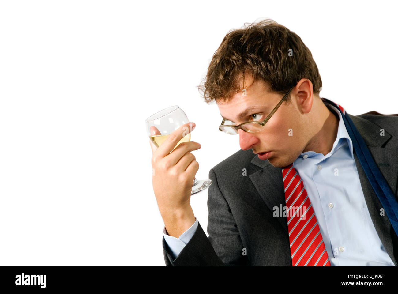 Sembrava rimorchiato e stordito Foto Stock