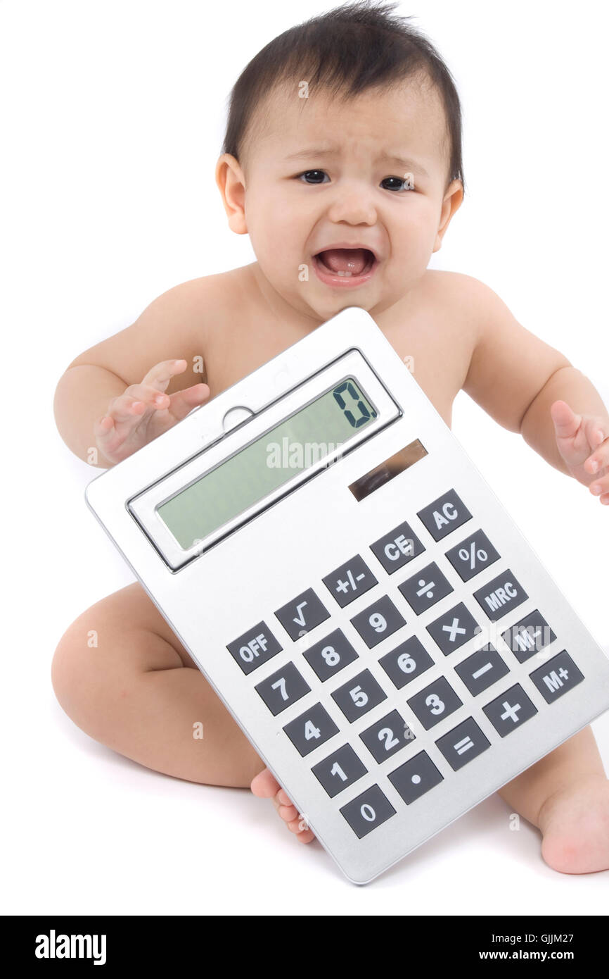Costo calcolatrice baby Foto Stock