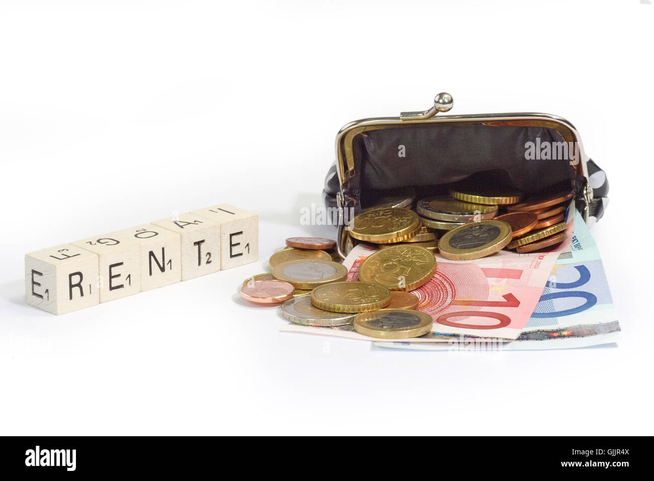Banconote in euro note del tesoro Foto Stock