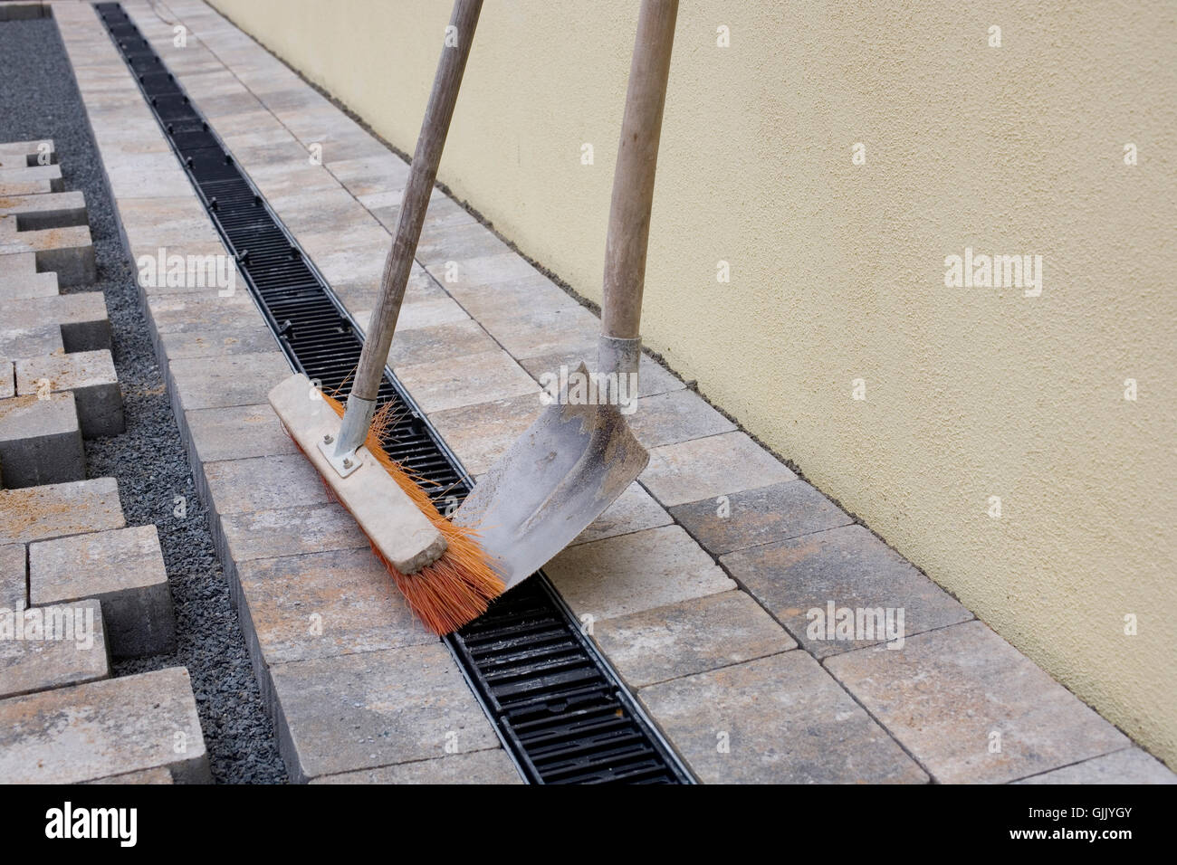 Strumento di pala di ghiaia Foto Stock