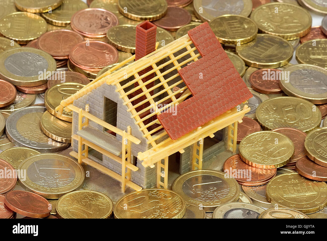 Costruzione casa casa-costruire Foto Stock