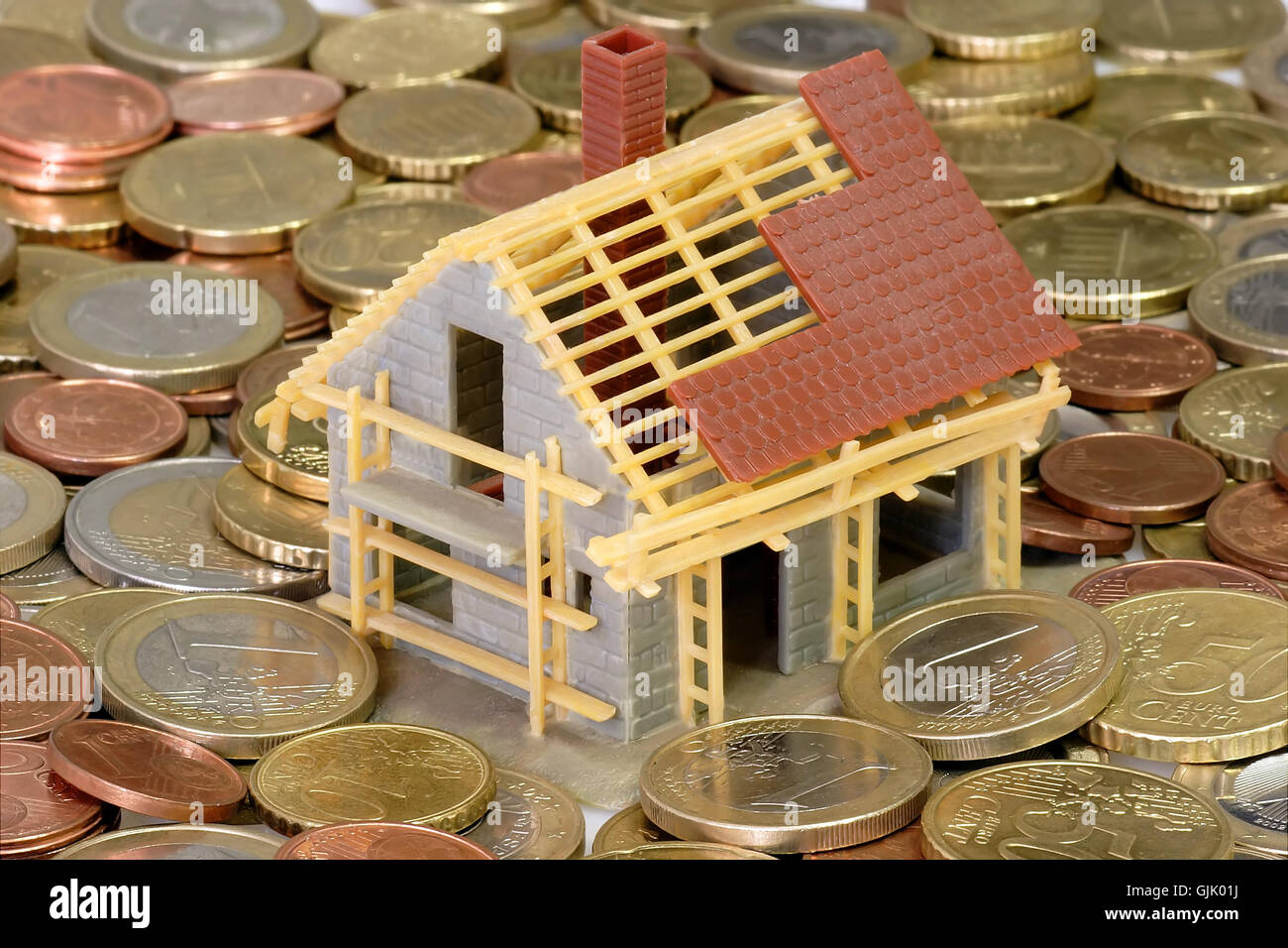 Costruzione casa casa-costruire Foto Stock