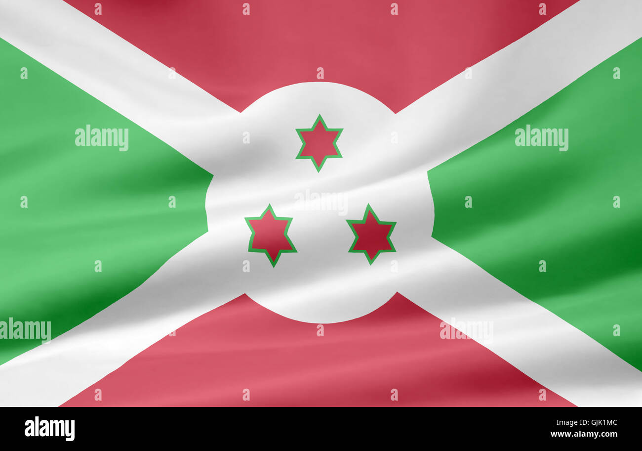 Bandiera del Burundi Foto Stock
