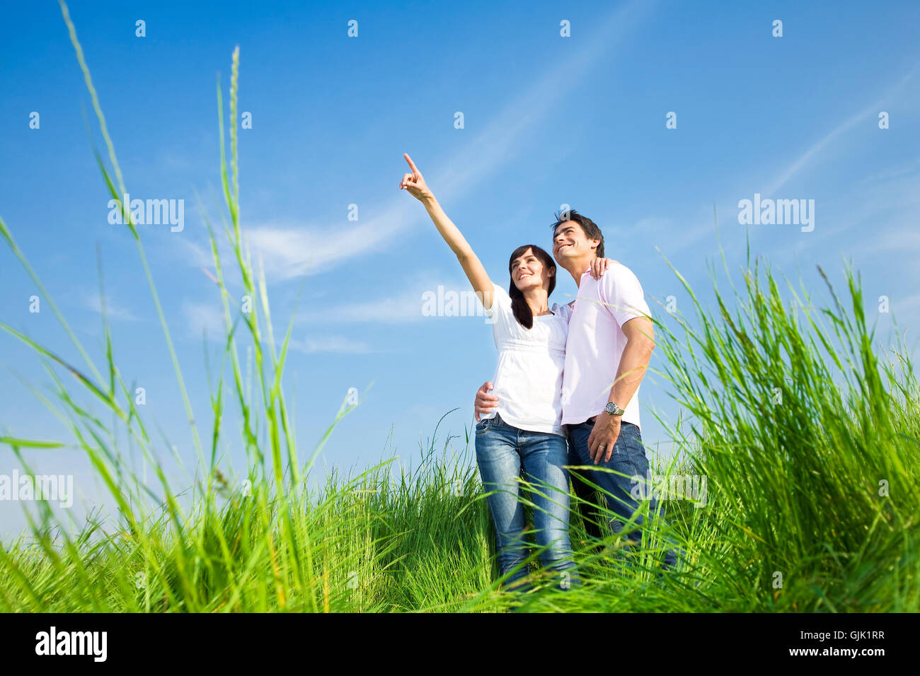 Ridere risate ridere Foto Stock