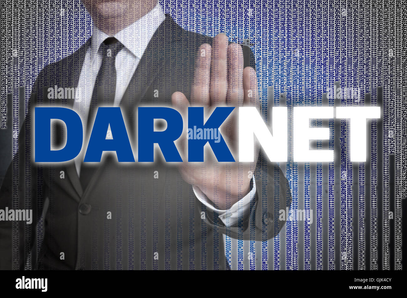 Darknet con matrice è rappresentato da parte dell'imprenditore. Foto Stock
