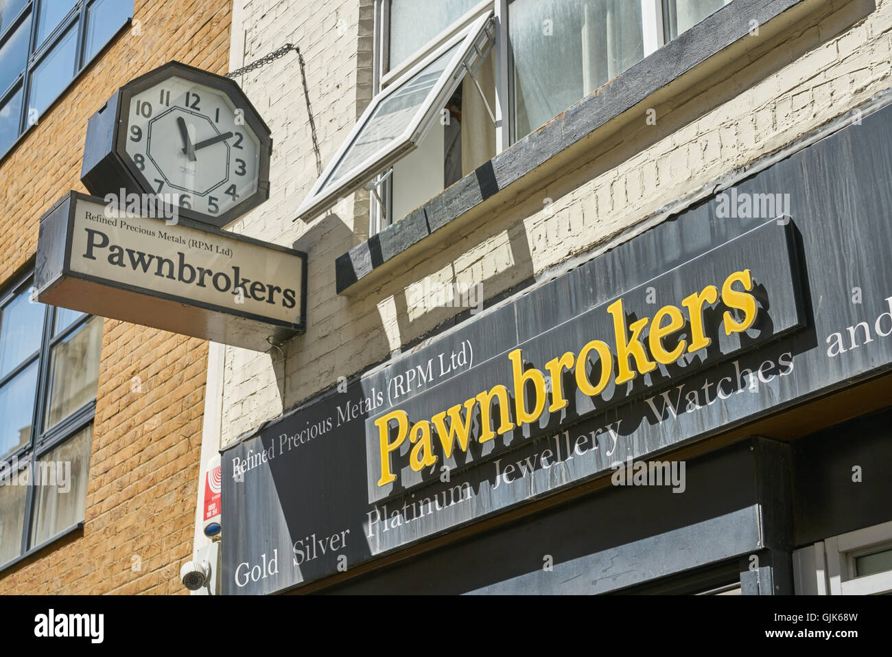 Pawnbroker shop, Londra Foto Stock