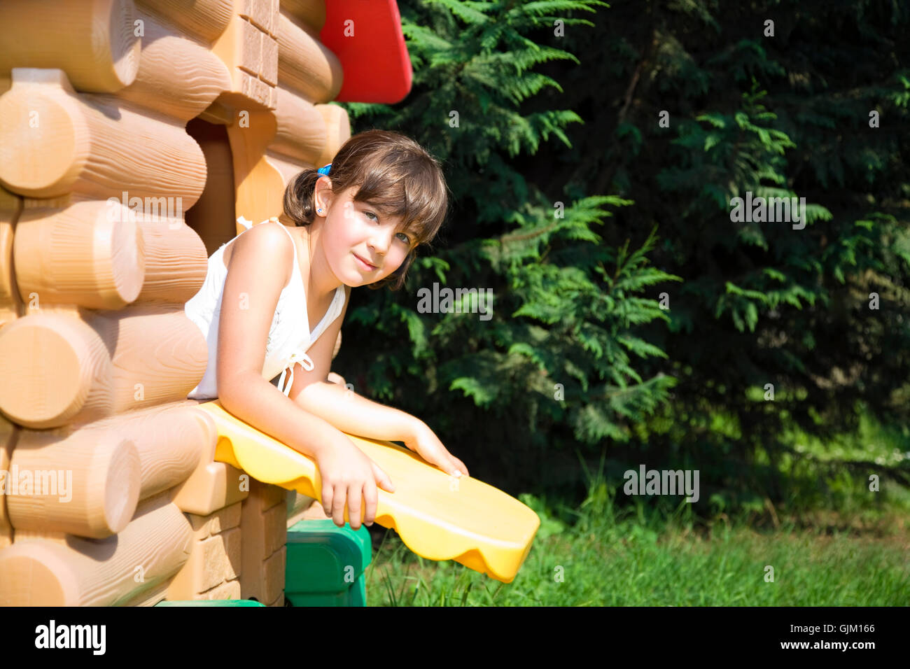 Costruzione casa ridere Foto Stock