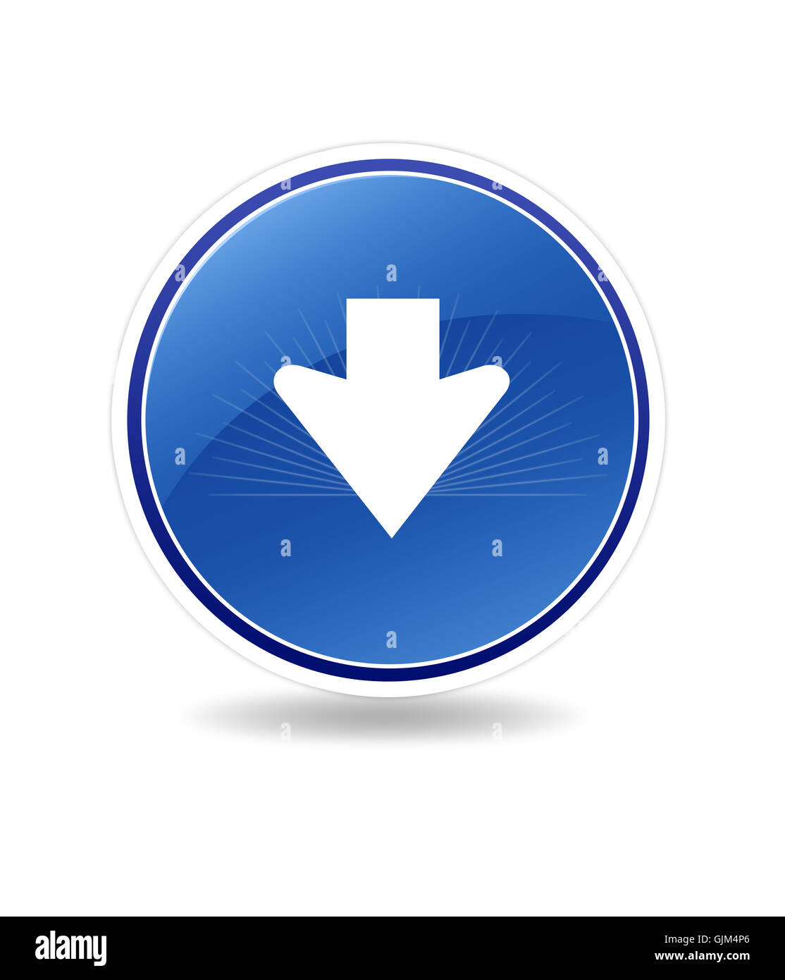 Icona di download Foto Stock