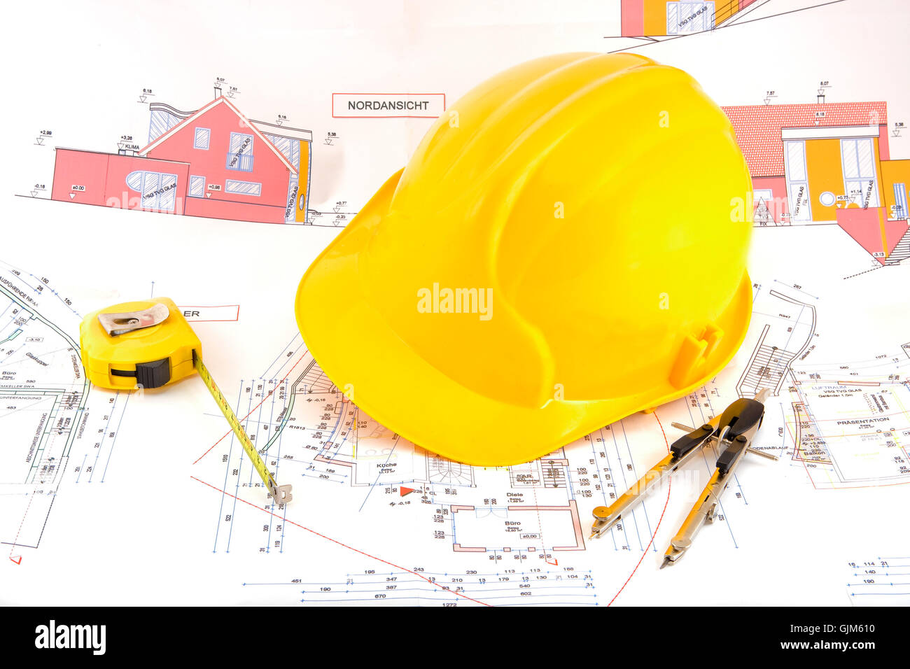 Costruzione casa stile di costruzione Foto Stock