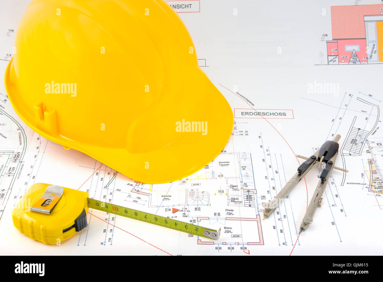 Costruzione casa stile di costruzione Foto Stock