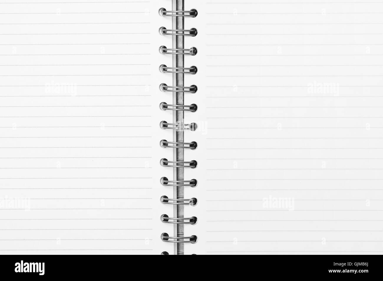Pulire il notebook rivestito Foto Stock