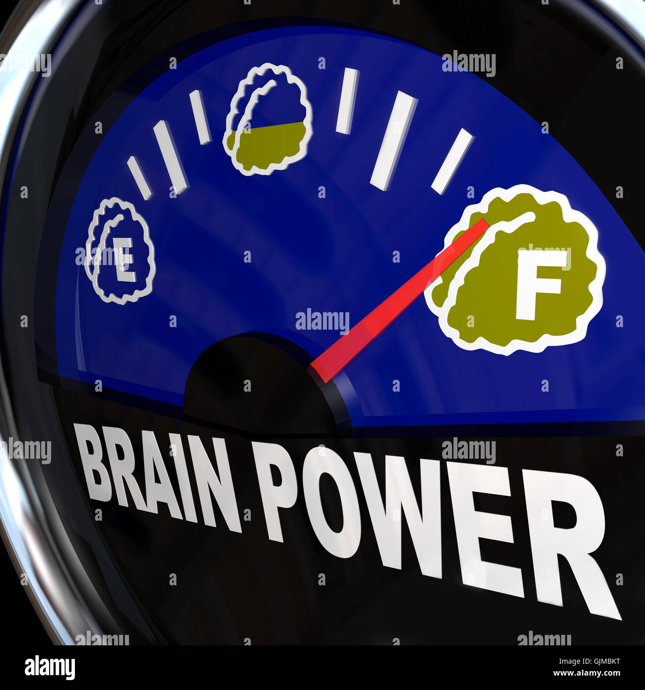Brain Power Gauge misure creatività e intelligenza Foto Stock