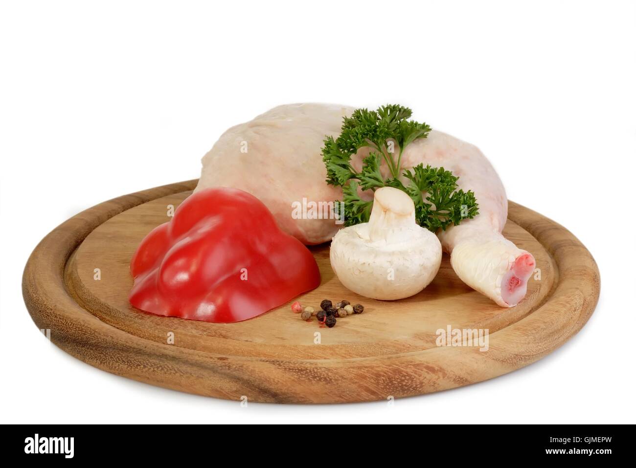 Il pollo crudo pollo Foto Stock