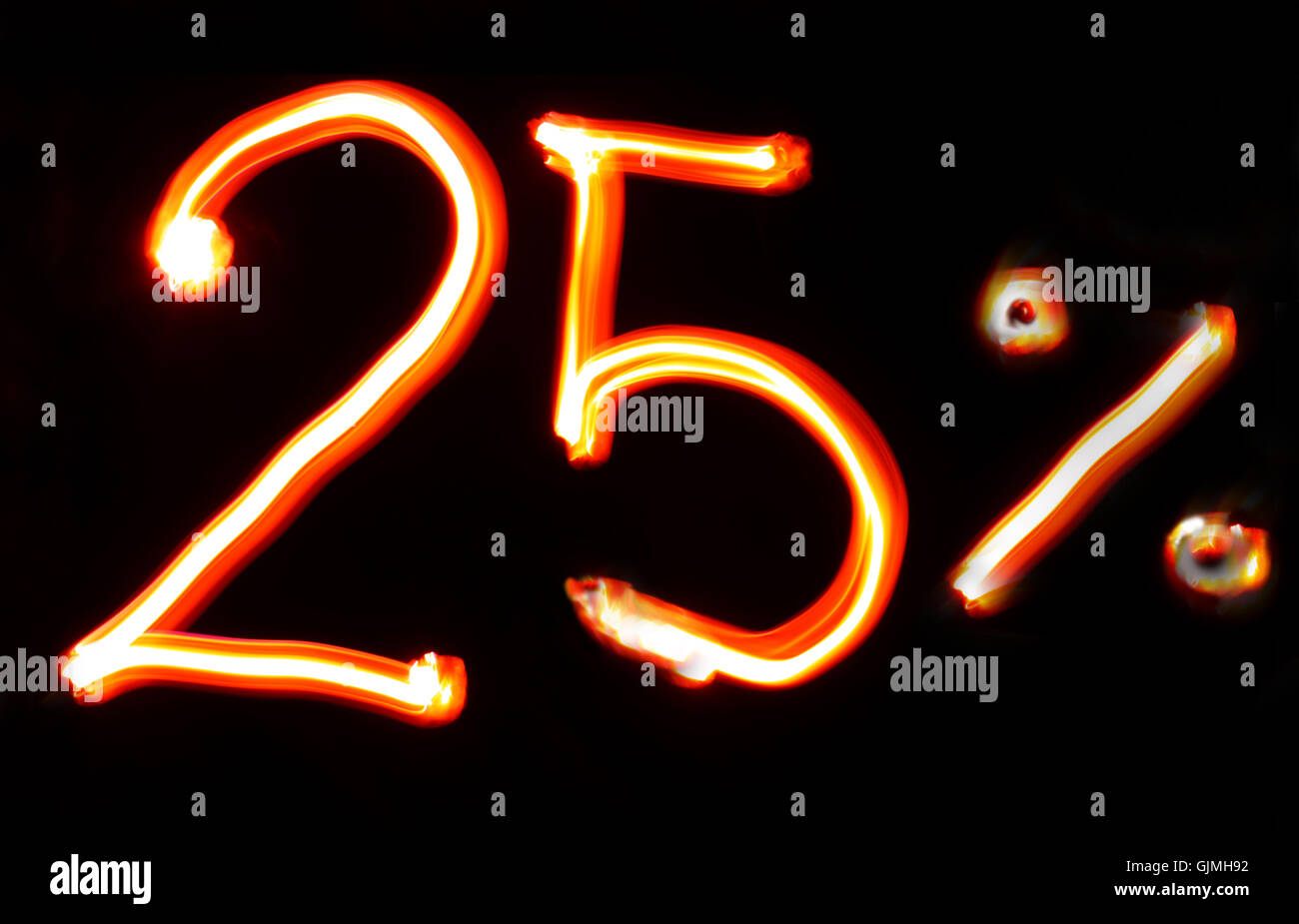 Percentuale prezzo speciale sale Foto Stock