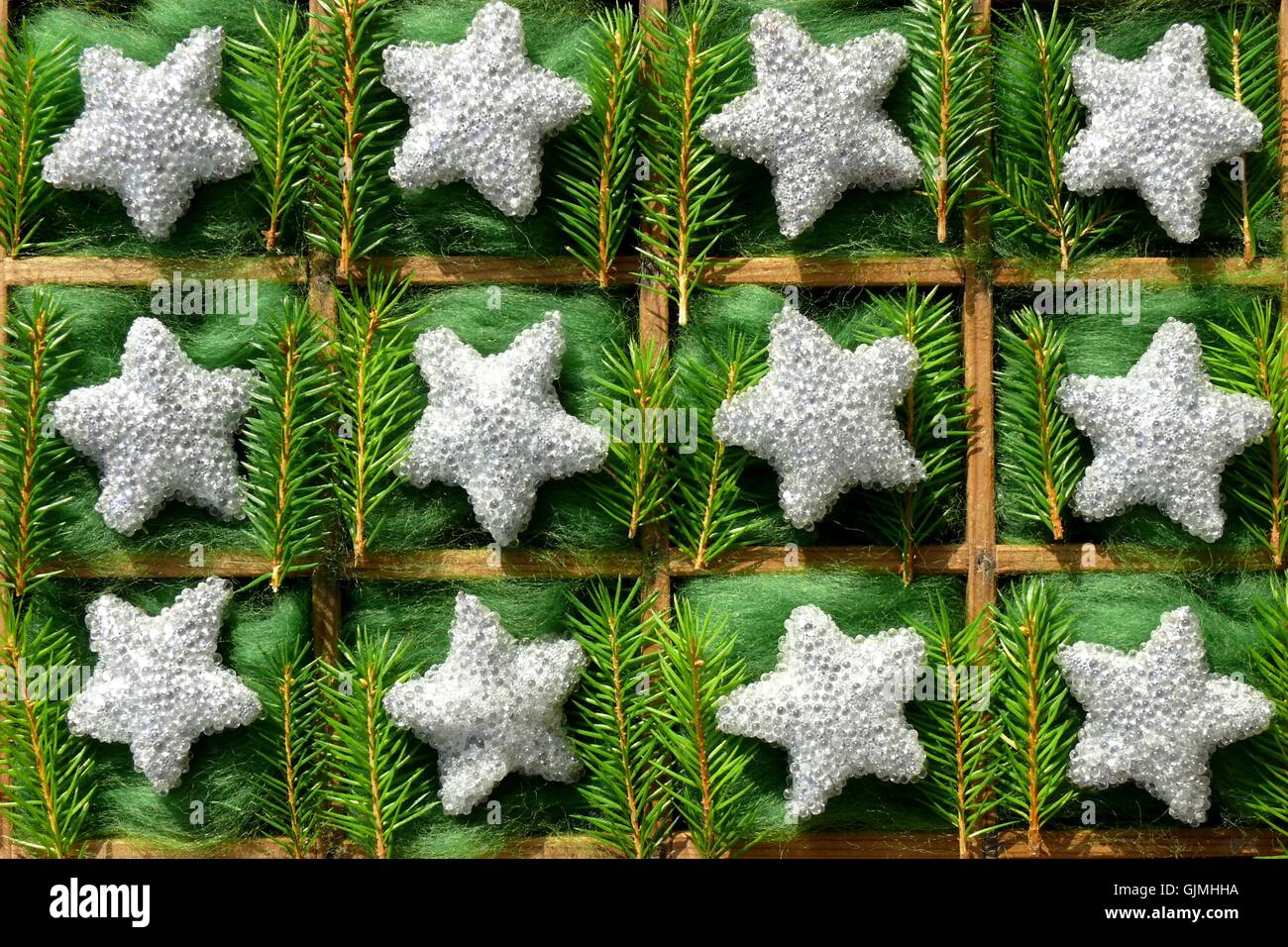 Avvento natale a stella Foto Stock