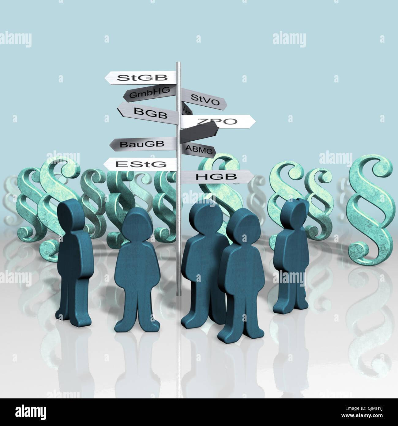 Legge di Giustizia paragrafo Foto Stock