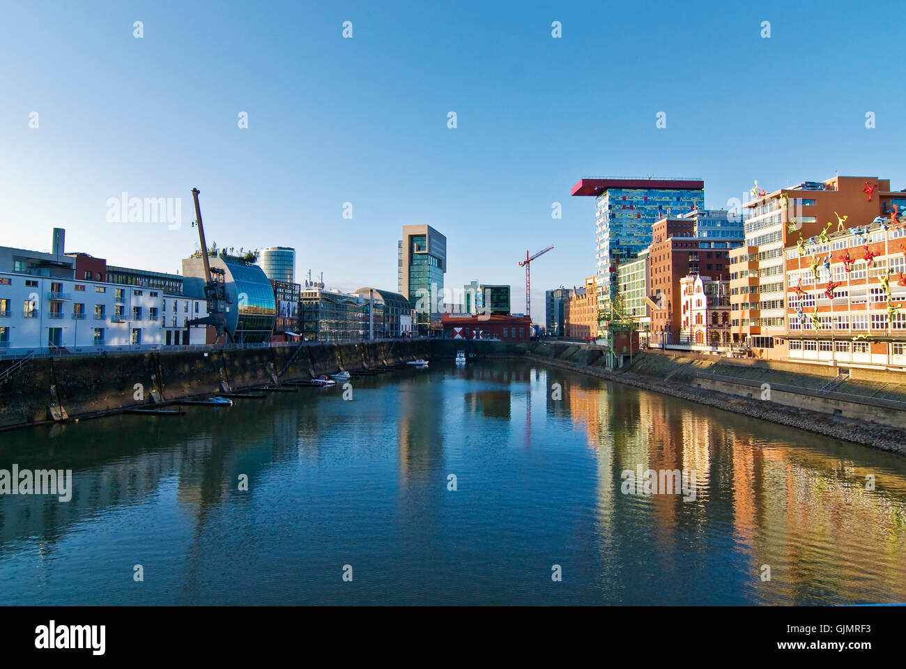 Düsseldorf Hafen1 Foto Stock