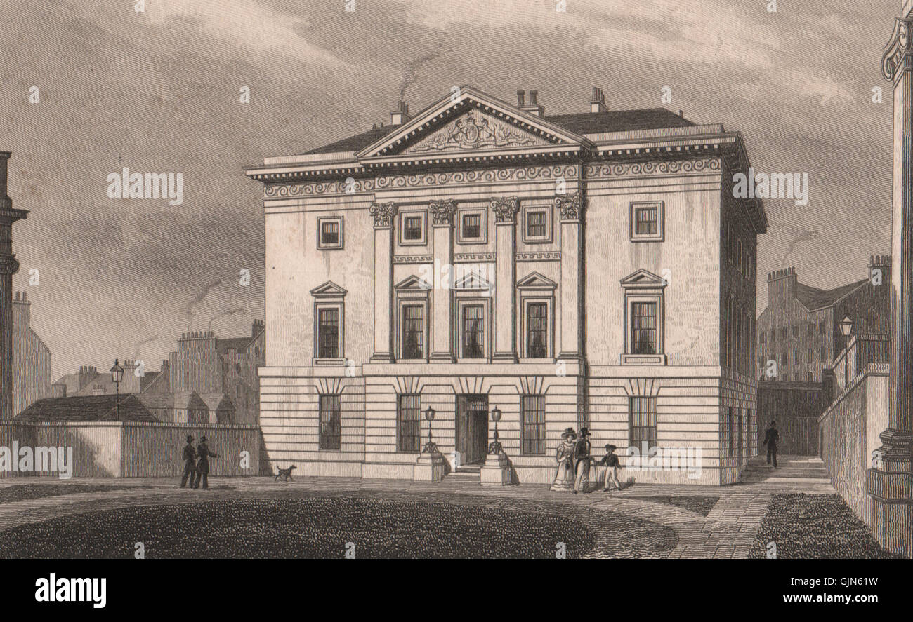 Edimburgo. Dundas House, St Andrew Square. Royal Bank of Scotland. Pastore 1833 Foto Stock