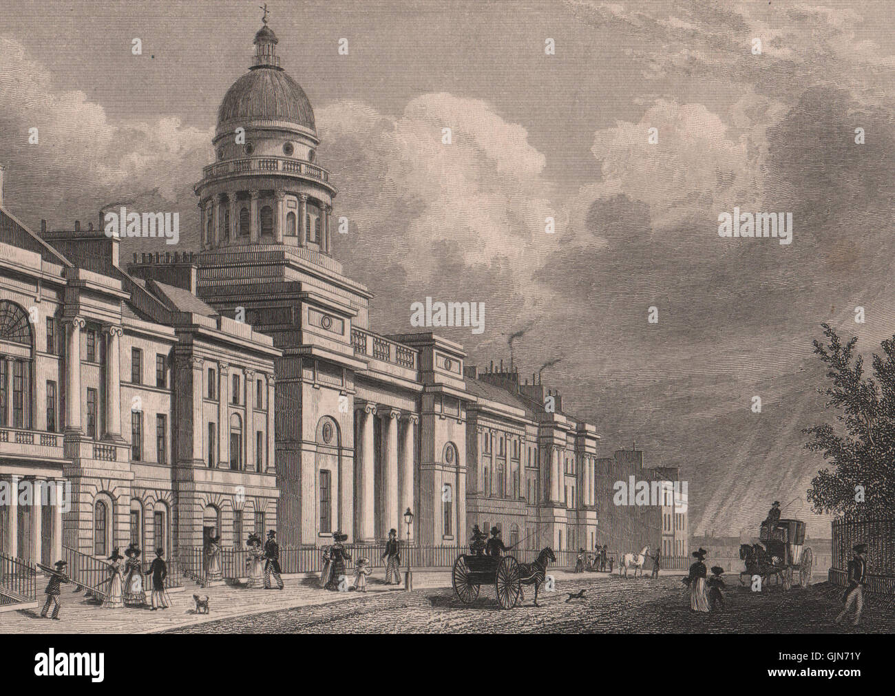 Edimburgo la chiesa di San Giorgio/West Register House. Charlotte Square.pastore 1833 Foto Stock